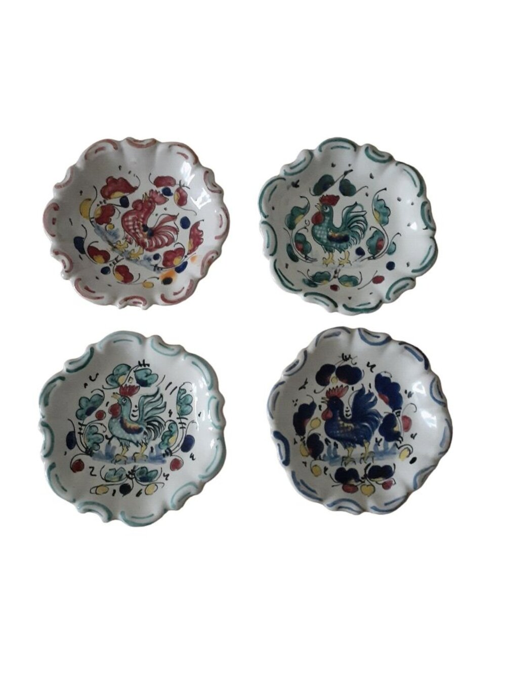 Deruta Wall Plates from Defunct Scandia Restaurant Hollywood Sunset Rooster